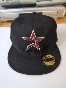 Neu Houston Astros 59Fifty 7 3/4 schwarz Baseball Cap Mütze Original 59 cm - Bild 1 von 6