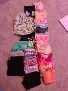 Lot 25 Piece Girls Clothing size 10 12 Outfits, Spring, Summer, Capri, Shorts