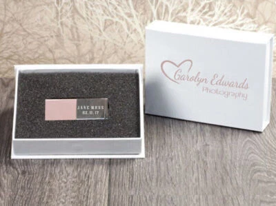 Crystal USB 2.0 Flash Drive 32GB Custom 3D Logo Photography Wedding Pendrive 8GB - Image 1 of 4