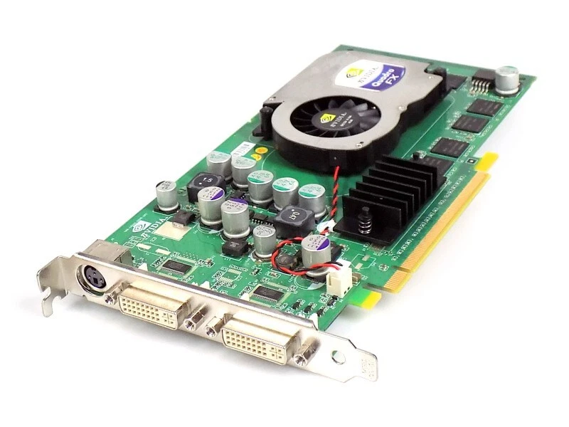 128MB Fujitsu NVIDIA Quadro FX1300 PCI-Express GDDR DVI-I DL S-Video Grafikkarte - Image 1 of 1