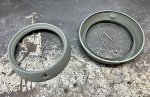 1955 - 1956 PONTIAC HEADLIGHT TRIM RINGS BEZELS (OEM USED RESTORED SET) A+ A+ - Bild 1 von 6