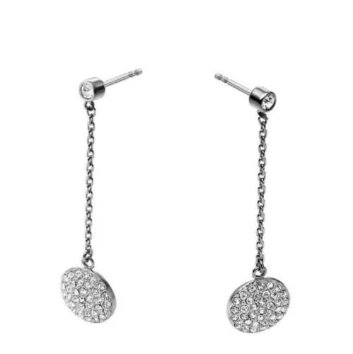 Michael Kors Stainless Crystal Disc Drop Earrings Mkj3898040 or MKJ3898