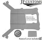 Black Stitch Light Grey Luxe Suede Headliner Sun Roof Cover For Bmw E30 Coupe