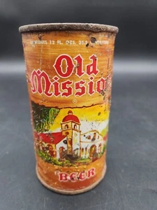Early Rare Old Mission FlatTop Beer Can Pabst Los Angeles CA 107-37 Pbr Vintage - Picture 1 of 6