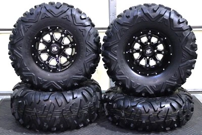 YAMAHA BIG BEAR 400 SRA 27" BIGHORN RADIAL ATV TIRE & HL4 WHEEL KIT SRA1CA M917 - Image 1 of 4