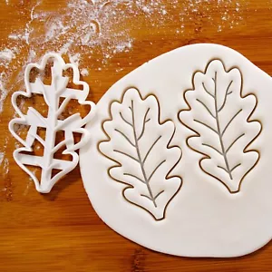 Eiche Blatt Keksausstecher - Rustikal Weihnachten Deko Party Landschaft Blätter - Bild 1 von 8