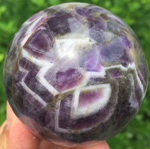 2.31"284g  Natural Dream Amethyst Quartz Crystal Sphere Ball China ic3066 - Picture 1 of 11