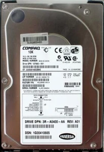 Hdd, 18.2gb 10k rpm wide ultra2 scsi, bd018122c0, 9l8006-041 - Afbeelding 1 van 4