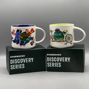 Starbucks Coffee Mug Set Texas & Dallas Discovery Series NEW RELEASE 2024 14oz - Picture 1 of 12