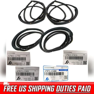 GOMA PARA Toyota Corolla E110 AE110 AE111 Sedán Sello de Puerta Impermeable 1995-2000 Foto 1 de 4