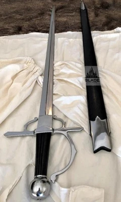 Hand Forged Viking Sword Carbon Steel Sharp Sword Norse Mythology Knights Sword - Image 1 of 4