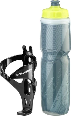 Schwinn Reflective Insulated Water Bottle with Holder for Bicycle, 26 oz, BPA-Fr - Image 1 of 4