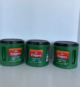Lote 3 Contenedor de Café Folgers Varios Tamaños Almacenamiento ~ Artesanías - Imagen 1 de 4