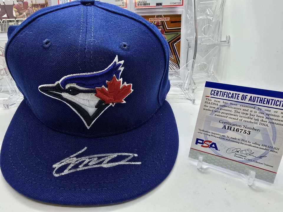 Vladimir Guerrero Jr Autographed Team Issued Hat Memorial Day Toronto Blue Jays - Image 1 of 4