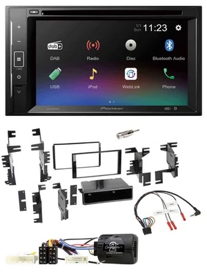 Pioneer Bluetooth Lenkrad USB 2DIN DAB DVD Autoradio für Nissan Cube ab 2009 Fro - Bild 1 von 4