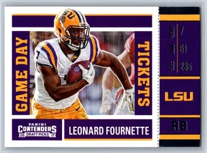 2017 Panini Contenders Draft Picks - Game Day Tickets Leonard Fournette #2 - Picture 1 of 2