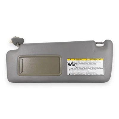 Viseira solar lateral esquerda para motorista Toyota Highlander 2001-2007 cinza iluminado - Imagem 1 de 4