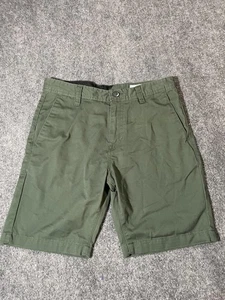 Volcom Shorts Mens 31 Green Chino Walk Short Casual Skate Streetwear - Picture 1 of 11