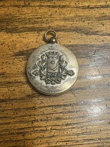 Antico Premio Comunale Francese? Specchio medaglia pendente - Foto 1 di 5