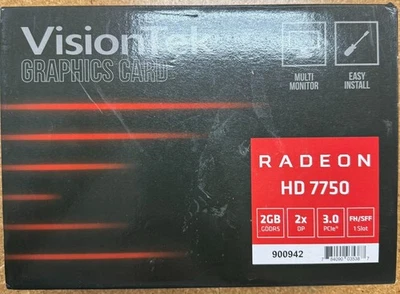 AMD VisionTek Radeon HD 7750 2GB GDDR5 Graphics Card 900942 - Image 1 of 4