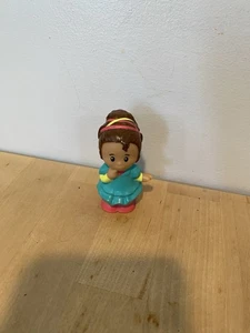 Fisher Price Little People Hispanic Girl Mia in Green Dress - Picture 1 of 6