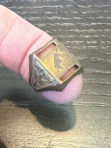 Vintage Brass Toy Premium “SKY KING “ Ring - Picture 1 of 6