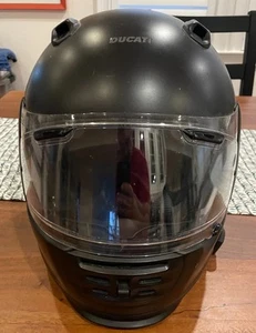 Matte Black Ducati Arai Defiant Helmet (M) w/ Sena SMH10R - Picture 1 of 14