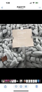 Sumer & Rose Mia Chunky Knitted Throw Blanket Stay Extra Warm and Cozy 50x60 - Picture 1 of 5