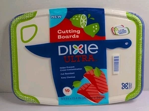 Dixie Ultra Einweg Papier Mahlzeit Vorbereitung Schneidebretter, 10” x 13”, 10er Pack Neu - Bild 1 von 9