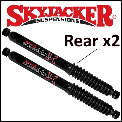 Par de amortiguadores traseros Skyjacker Black Max aptos para Jeep Wrangler 1987-1995 4x4 con elevación de 3-6" Foto 1 de 2
