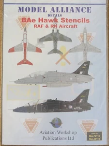 1/48 Model Alliance BAe HAWK STENCILS: RAF & RN, Camo, Red/Wh, Black...Decal OOP - Picture 1 of 3