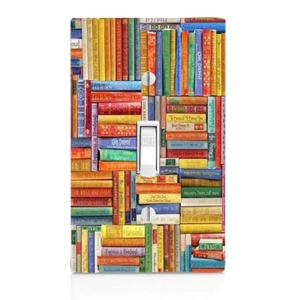 Book Lovers, Library Light Switch Cover, Wall Décor, Night Light, Cabinet Knob - Picture 1 of 13