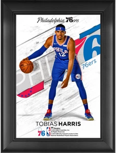 Tobias Harris Philadelphia 76ers Framed 5" x 7" Jersey Swap Collage - Fanatics - Picture 1 of 1
