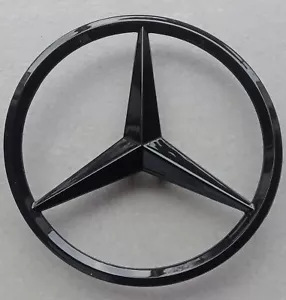 Logo Emblème Mercedes Étoile Noir Brillant coffre 76mm X156 Classe GLA 2014-2020 - Foto 1 di 6