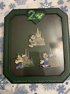 Walt Disney World 20 Years of Pins Castles Collection Pin Box Set LE250 in Hand - Picture 1 of 2