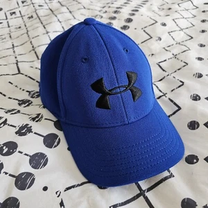 Under Armour Youth Royal Blue Flexible Fit Hat Baseball Cap - Picture 1 of 4