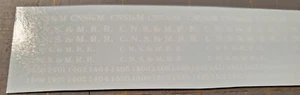 HO Scale CNS&M - North Shore Line Flat Car decal set - Picture 1 of 4