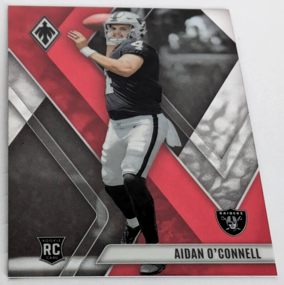 AIDAN O'CONNELL 2023 PANINI PHOENIX RED PRIZM /250 RC ROOKIE RAIDERS #122