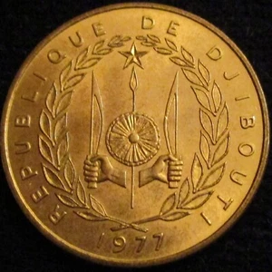 *GUTSE* YIBUTI, 20 FRANCS 1977, SIN CIRCULAR. - Picture 1 of 2