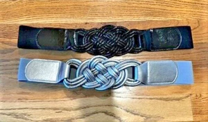 Zwei Mark Bouwer Gürtel grau und schwarz verstellbar Gr. L - Bild 1 von 4