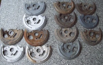 1970 Chevelle SS 396 454 LS6 Front Disc Brake Shields 5463565 5463566 One Pair - Image 1 of 3