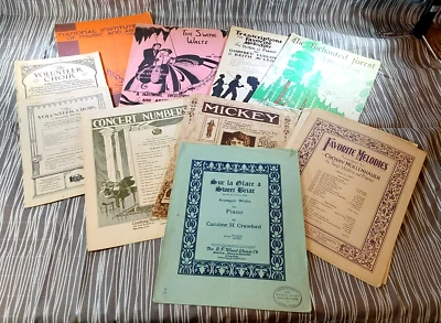 Vintage, Sheet Music Lot. 12~ Sheet Music Songs. Classic Songs. NICE LOT. - Image 1 of 4