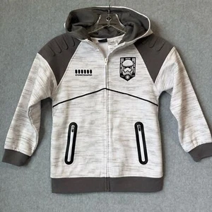 Kids Gray Stormtrooper Hoodie Size Small 7/8 - Picture 1 of 12