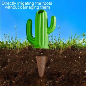 Self-watering Device for Potted Plants Plant Stakes Cactus Shape Watering Spikes - Picture 1 of 11
