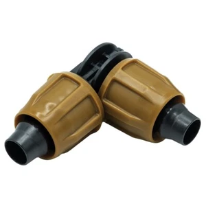 Confezione da 5 - 1/2" connettore gomito blocco gomito dado irrigazione universale - Foto 1 di 8
