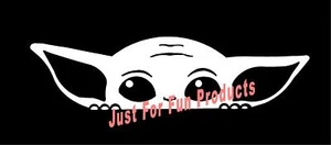 Baby Yoda Vinyl Decal peeking cute funny truck car sticker window outside - Picture 1 of 1