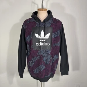 Adidas Men’s Graphic Tropical Large Logo Pullover Hoodie Size L Large - Picture 1 of 9