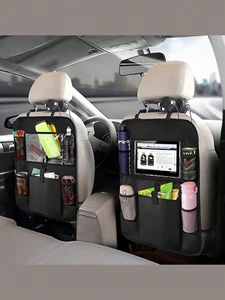 Car Backseat Organizer, Car Seat Back Storage Bag with Ipad Holder - Picture 1 of 11
