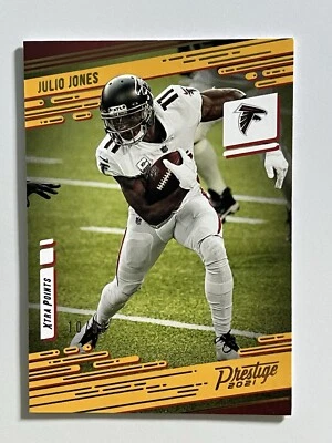 2021 Panini Prestige Julio Jones Xtra Points Gold Parallel /99 #32 Falcons - Image 1 of 2