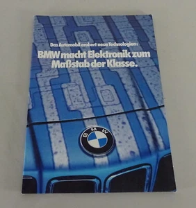 Prospekt / Broschüre BMW macht Elektronik zum Maßstab der Klasse Stand 01/1981 - Picture 1 of 4